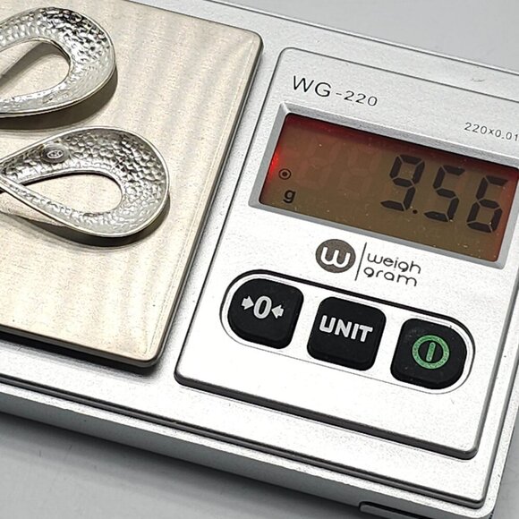 Sterling Silver Infinity Drop Earrings 925 Twisted Design - Picture 6 of 6